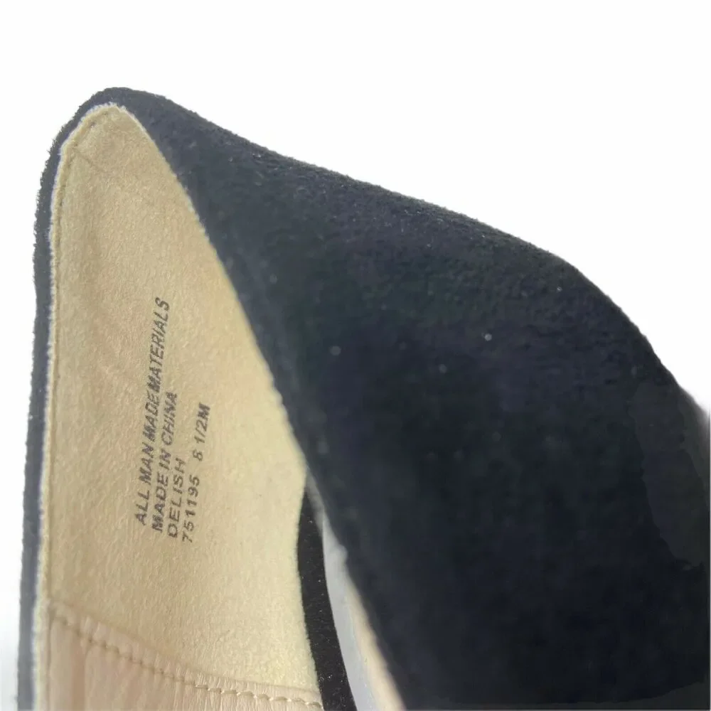Andiamo Stiletto Pump Heels Women's Delish 751195 Black Gray Slip On Size 8.5 M